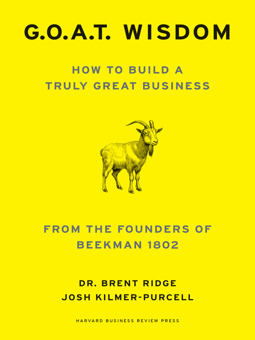 Title details for G.O.A.T. Wisdom by Brent Ridge - Available